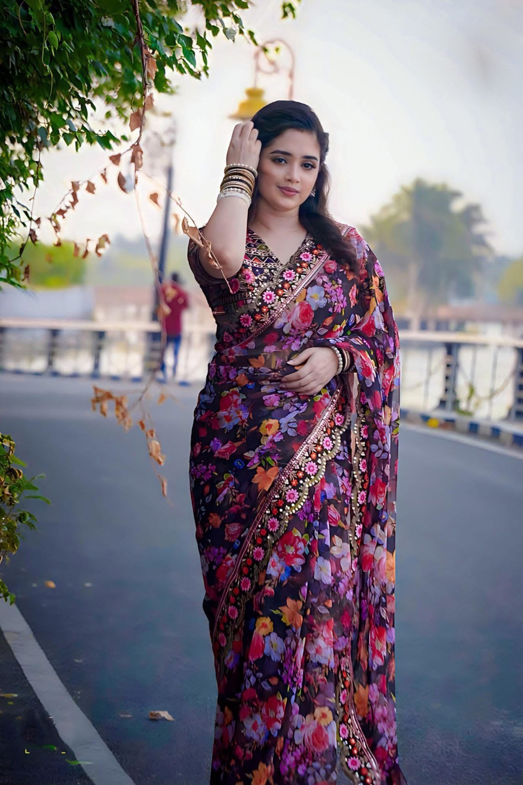 Digital Print Sharee with Blouse Piece_img_4