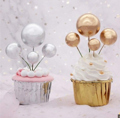 4 pcs Ball Topper White or Gold_img_1