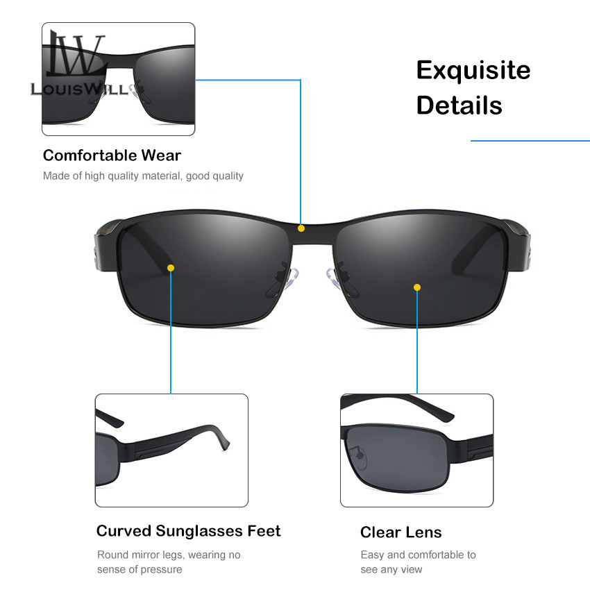 LouisWill Men Glasses Outdoor Sports Glasses