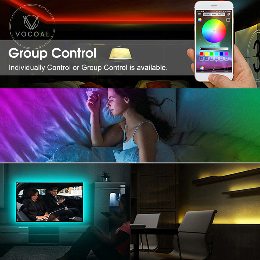 Vocoal LED Strip Lights RGB 60 150 LED_img_2