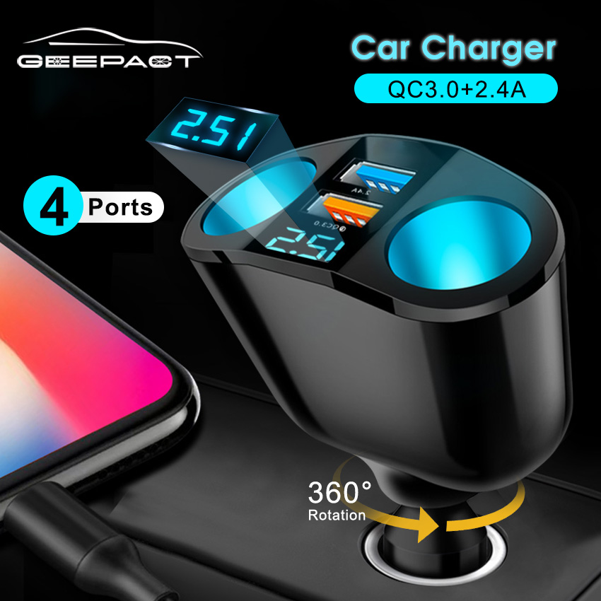 Geepact Car Charger Quick Charge3.0