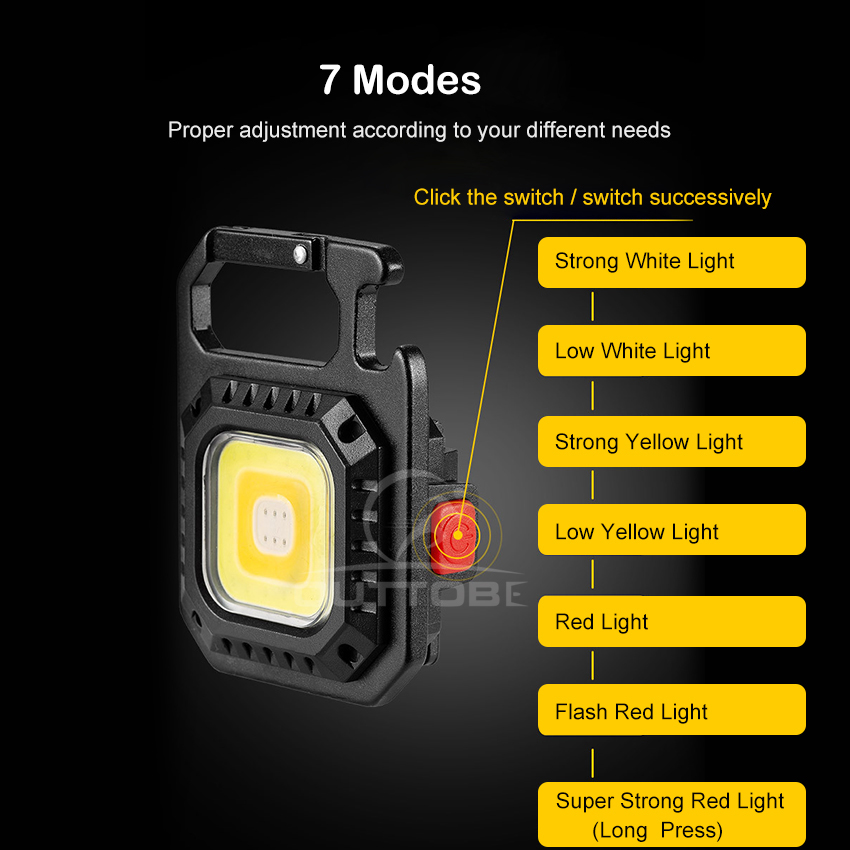 ð°â
Outtobe USB Charging Emergency Portable COB Mini Flashlight_img_1