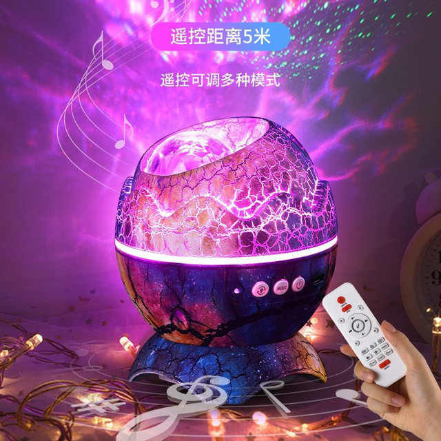 Dinosaur Egg Galaxy Nightlight Projector with Music_img_0