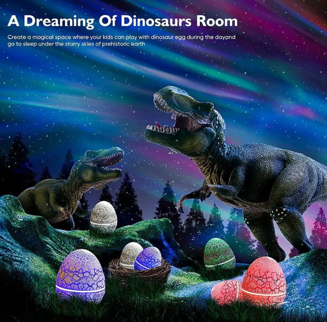 Dinosaur Egg Galaxy Nightlight Projector with Music_img_3
