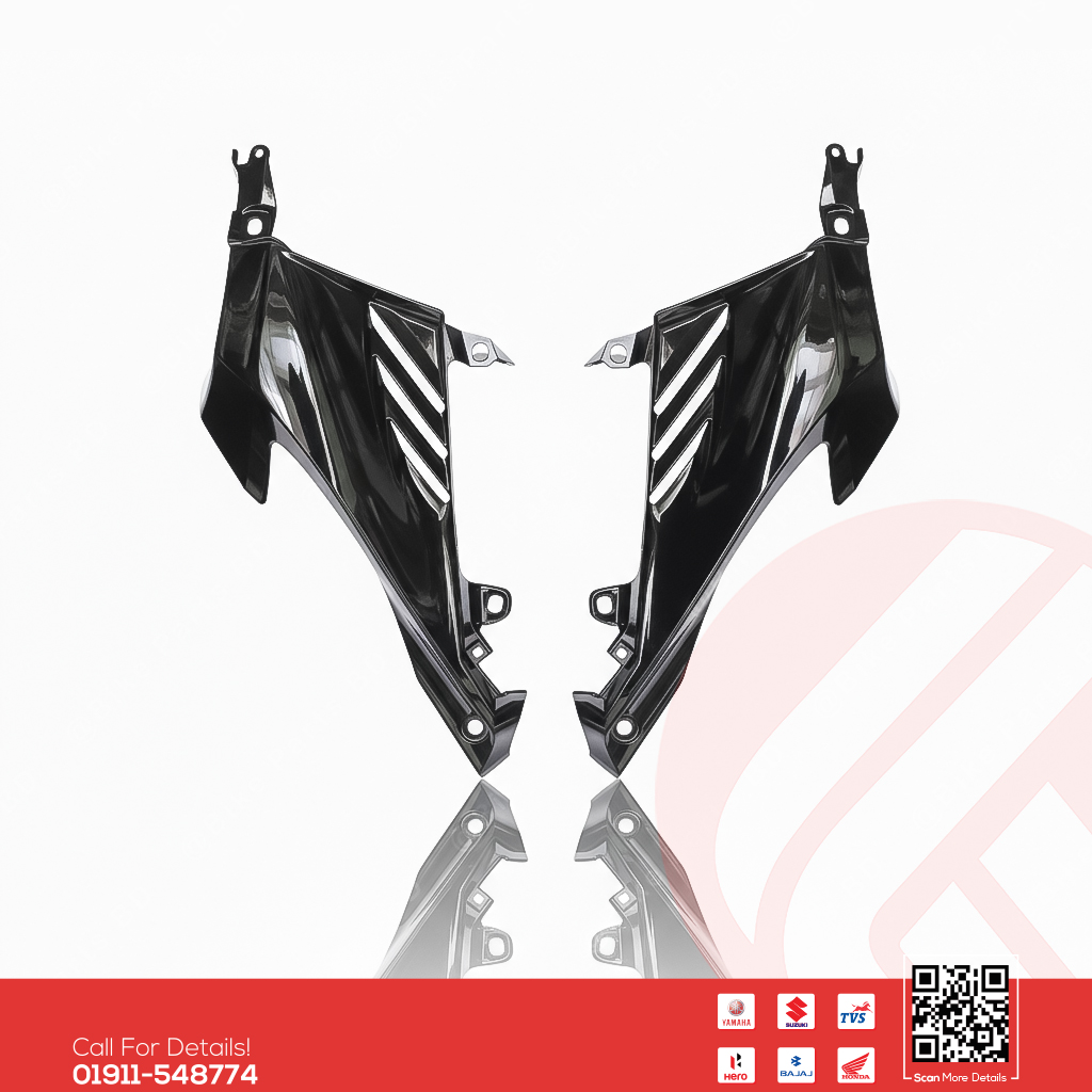 7/8 Part for Yamaha R15 V4 (Glossy Black) bike.