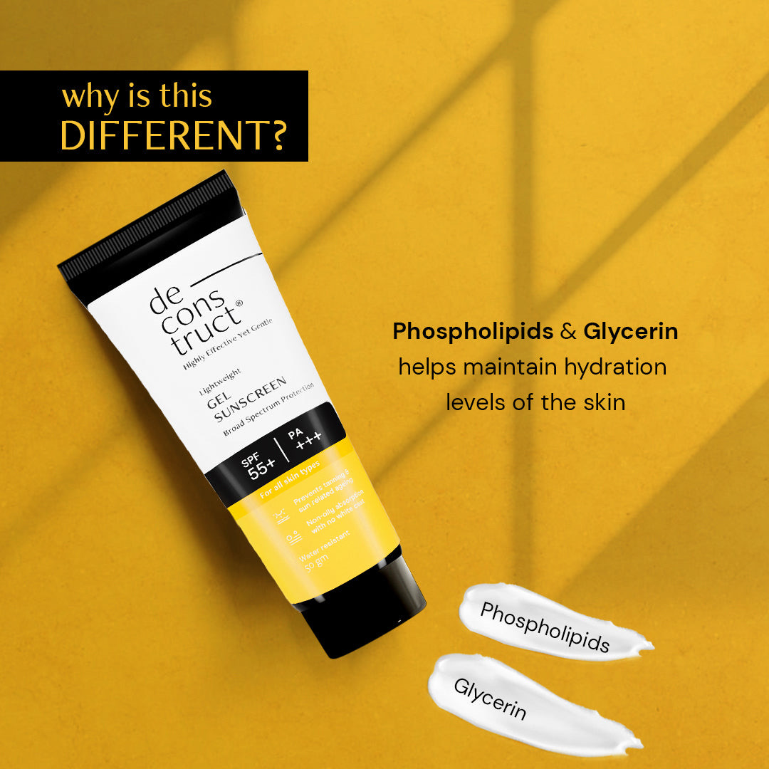 Gel Sunscreen For Oily Skin - SPF 55+ And PA+++ | Water Resistant Sunscreen (50 Gms)_img_1