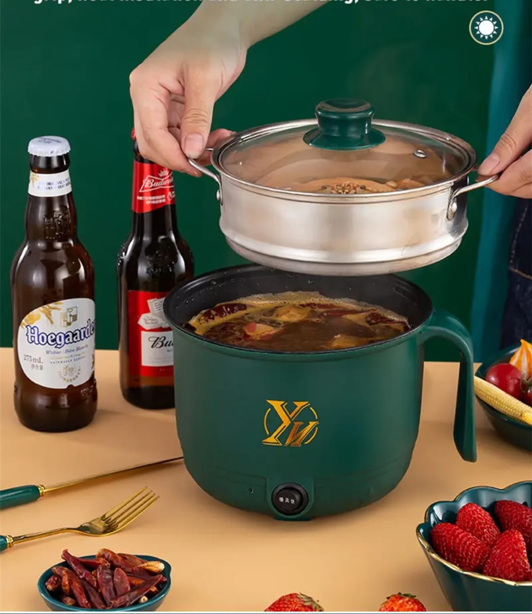 2 Layer Electric Cooking Pot