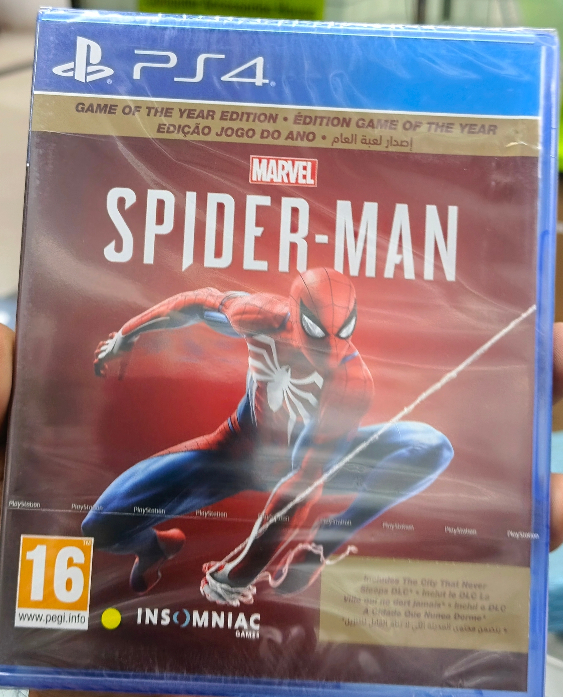 Marvel's Spider-Man ps4 game cd