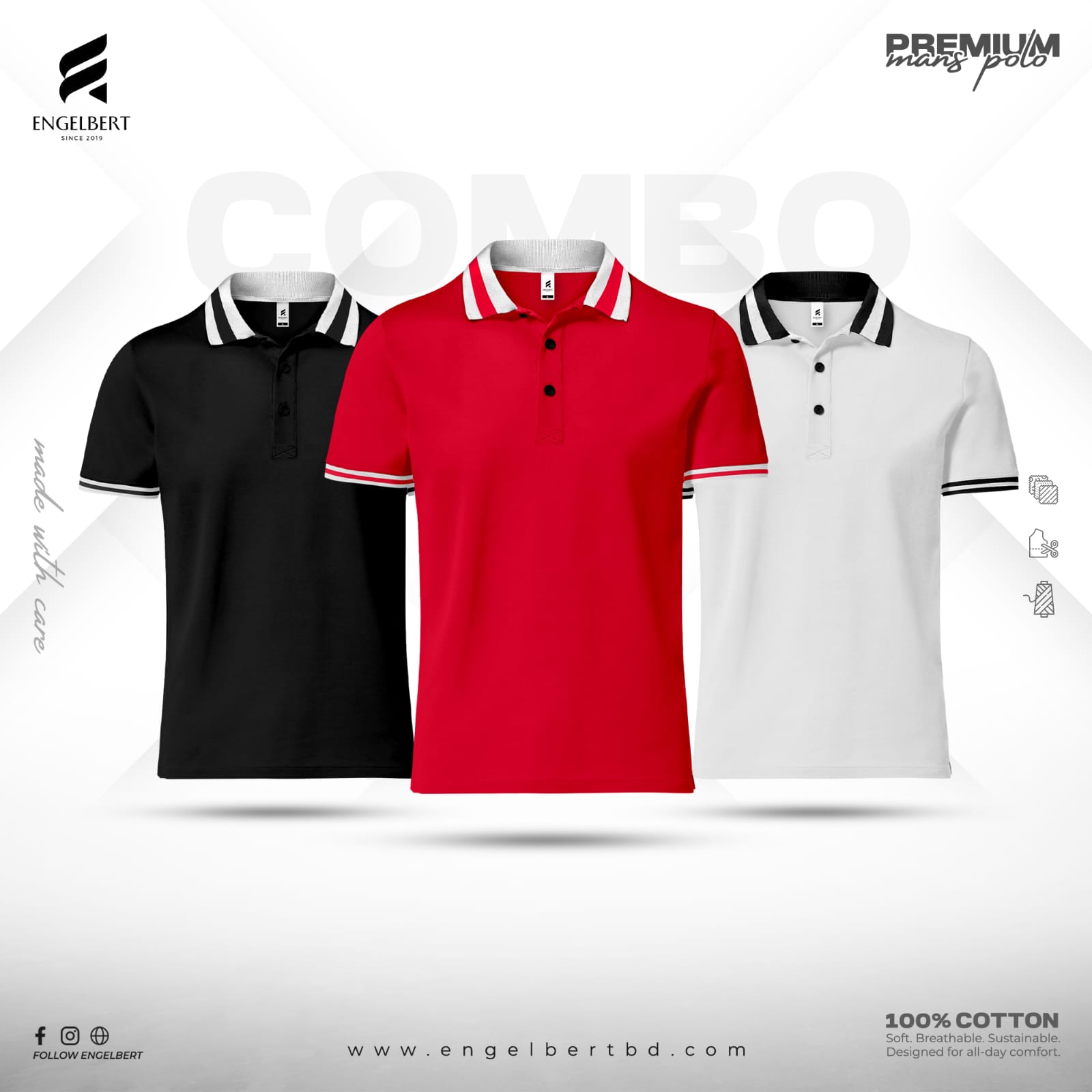 3 Pieces Combo Deal Premium Polo T-shirts π₯_img_0