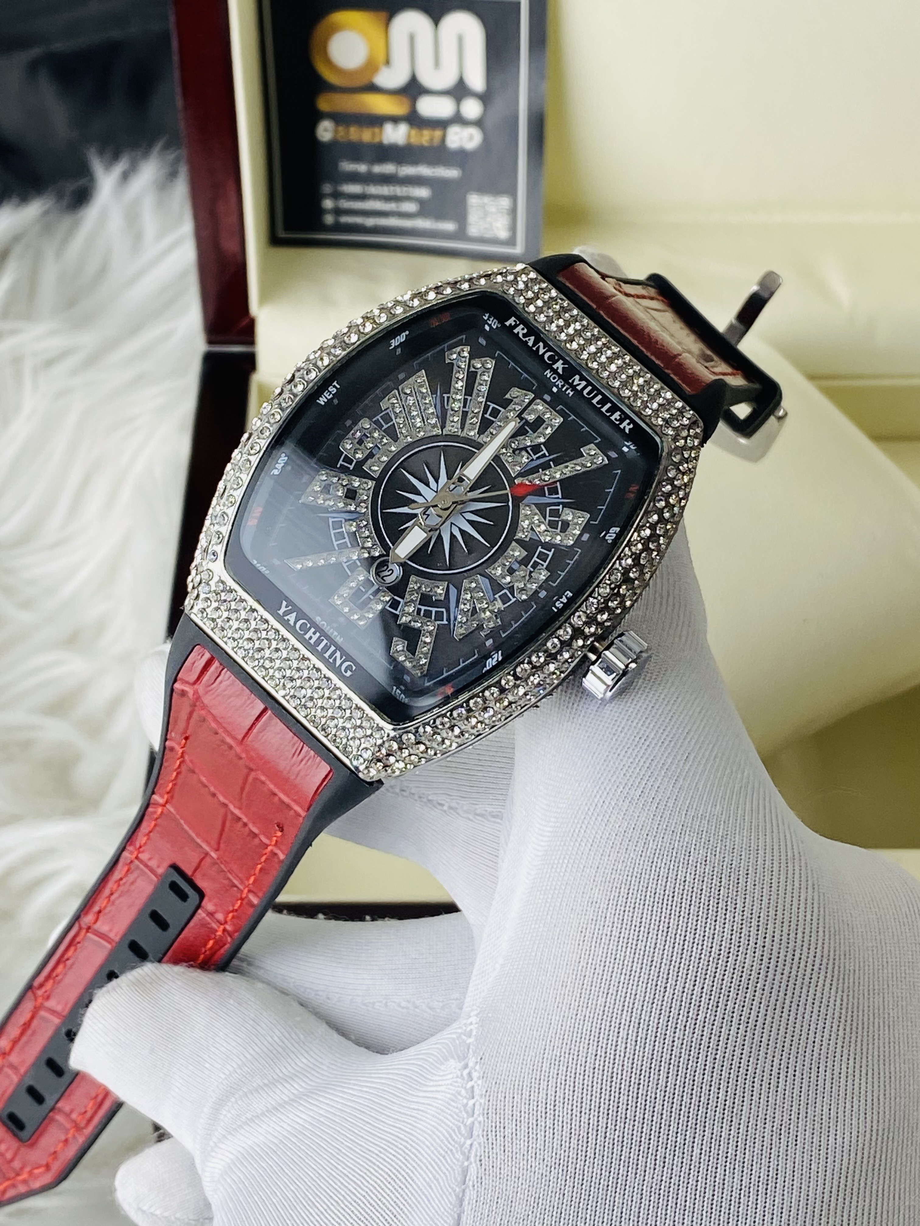 Franck Muller  || Stone || Red strap_img_1