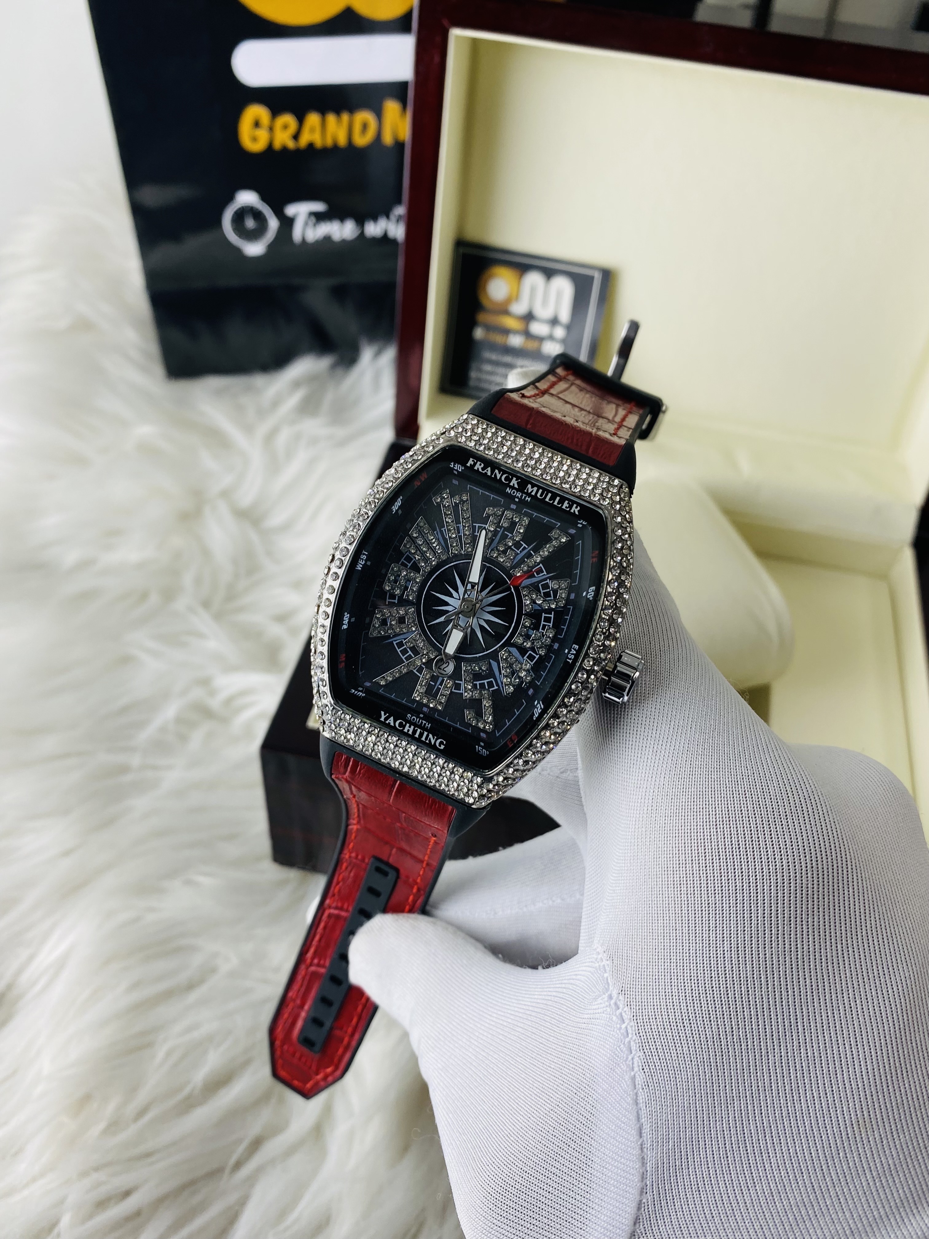 Franck Muller  || Stone || Red strap_img_2