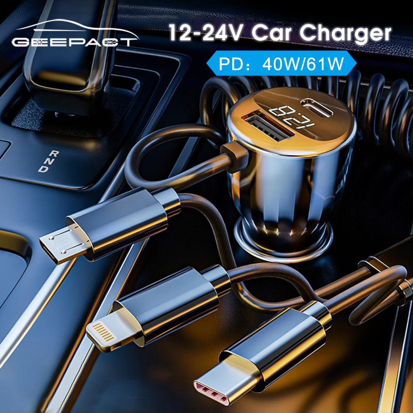 Geepact Car Charger QC4.0PD Lighter