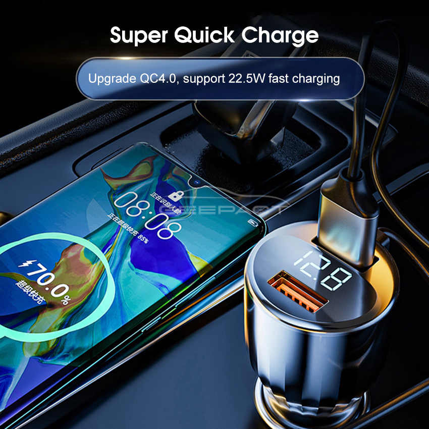 Geepact Car Charger QC4.0PD Lighter_img_2