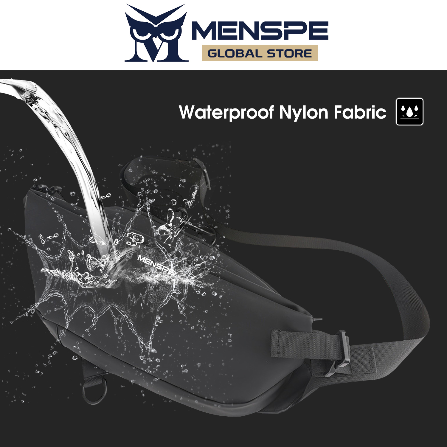 MENSPE Men Bag Nylon Chest Pack_img_2