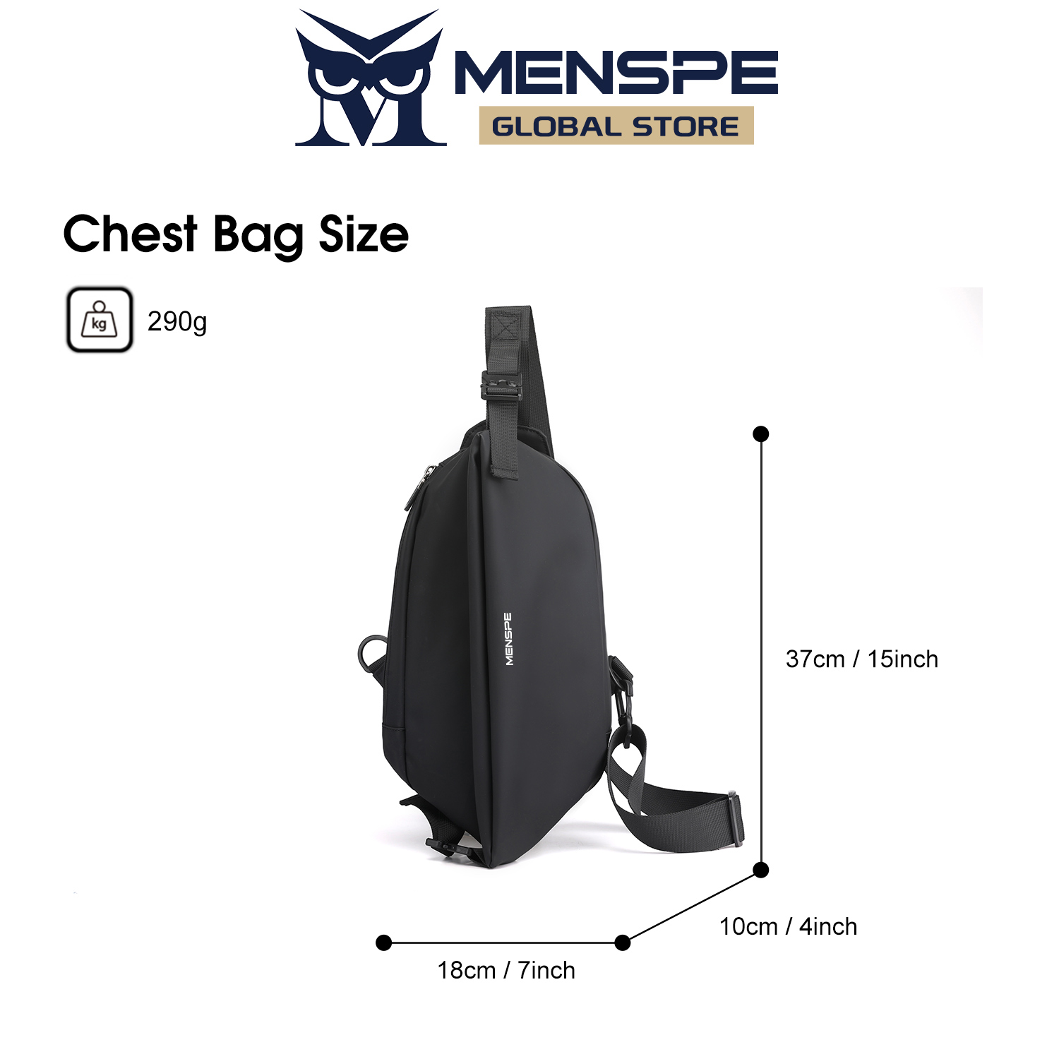 MENSPE Men Bag Nylon Chest Pack_img_3