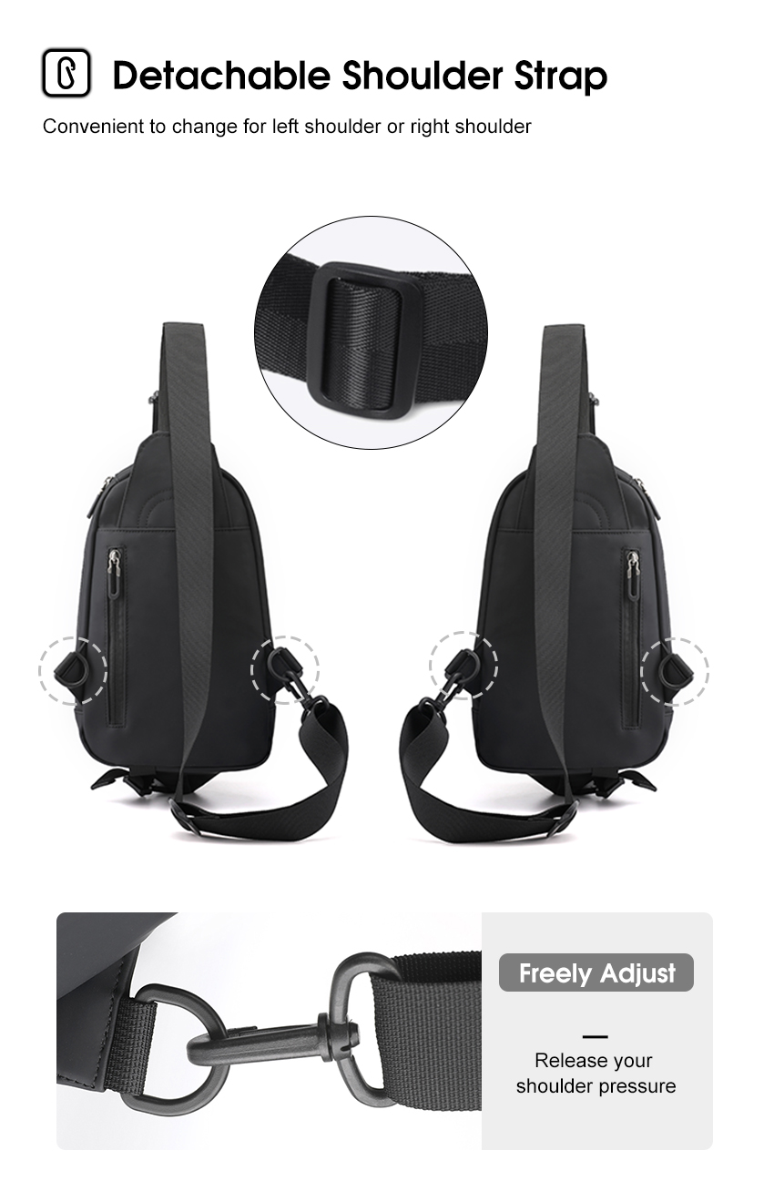 MENSPE Men Bag Nylon Chest Pack_img_8