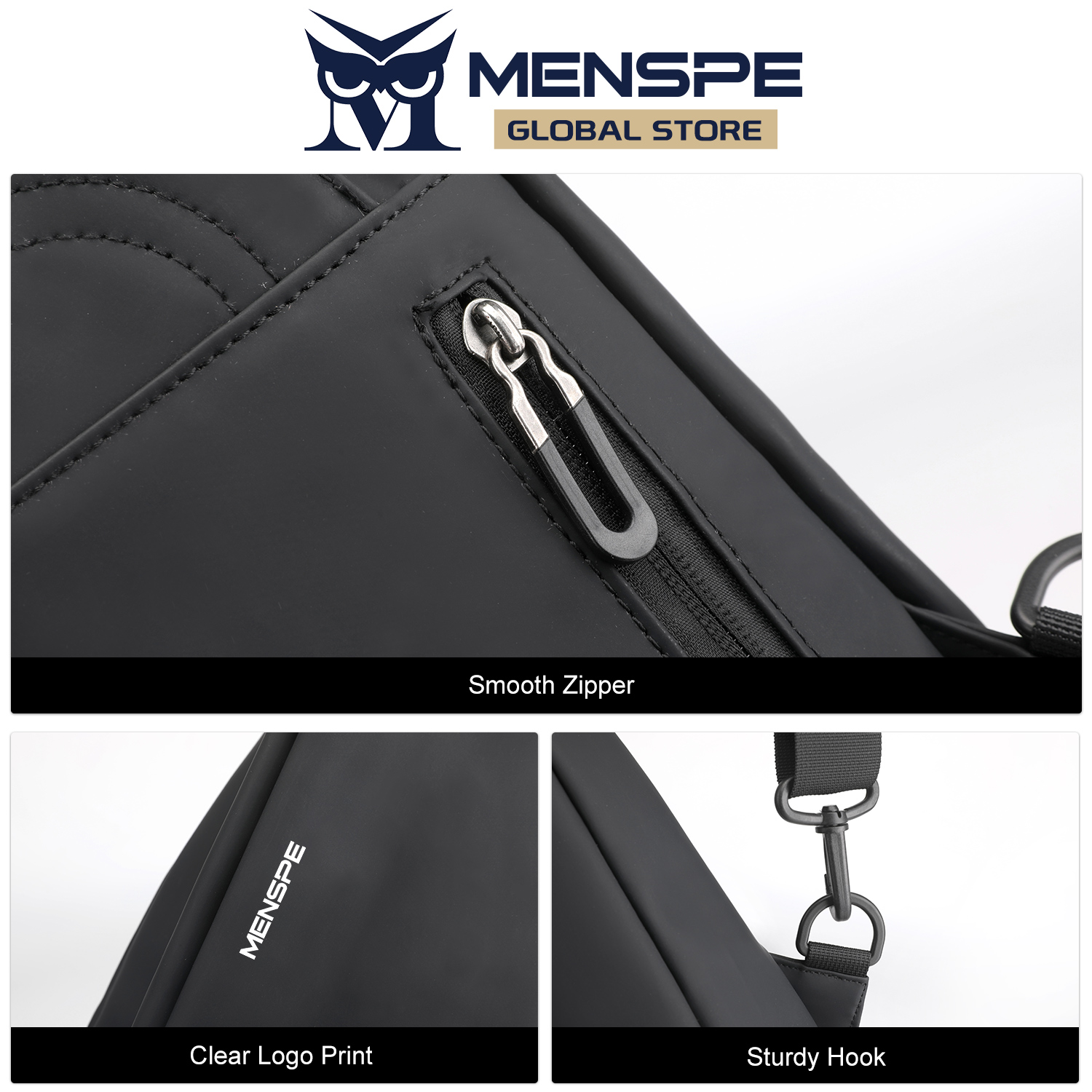 MENSPE Men Bag Nylon Chest Pack_img_4