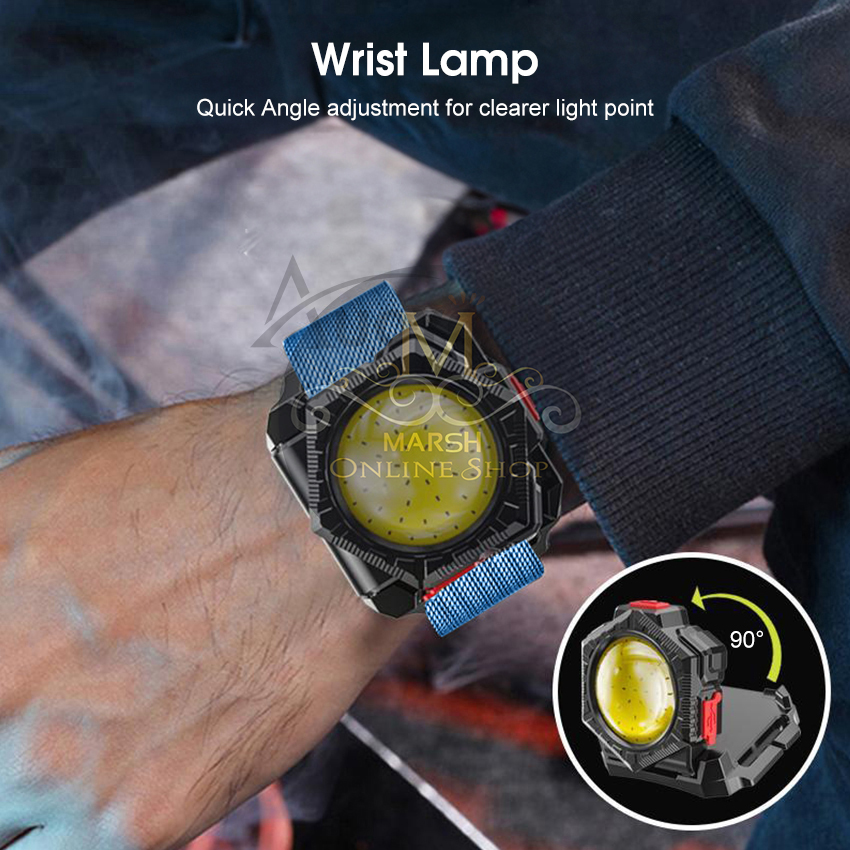 🔰✅Auoyo 3 in 1 COB Watch Shaped Rechargeable LED Lamp_img_1