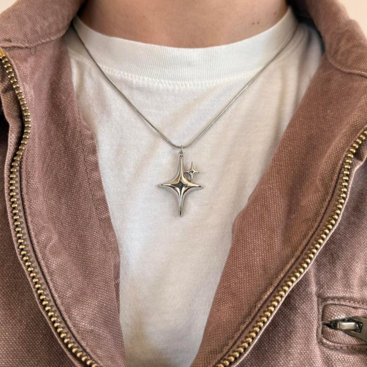 y2k double star necklace - Image 1