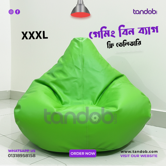 XXXL Gaming Bean Bag Chair - Light Green Color