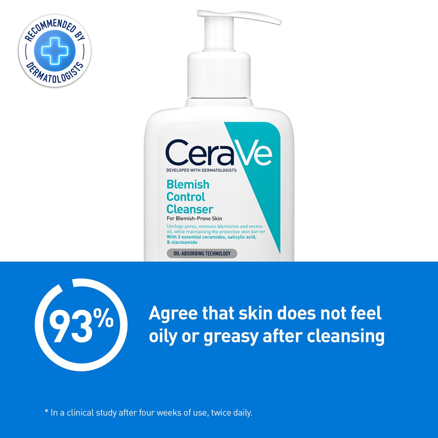 CeraVe Blemish Control Cleanser with 2% Salicylic Acid & Niacinamide for Acne Prone Skin (236ml)_img_1