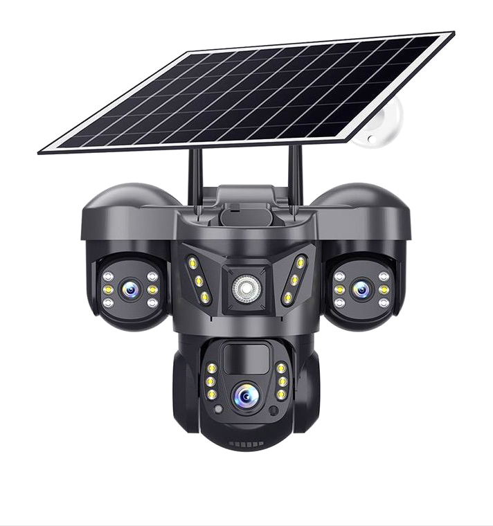 V380 PRO 3 Lens CCTV Outdoor Waterproof Night Vision PTZ Camera 4G