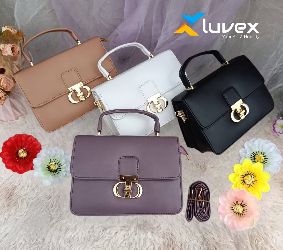 New China Leather Ladies Bag-White_img_1