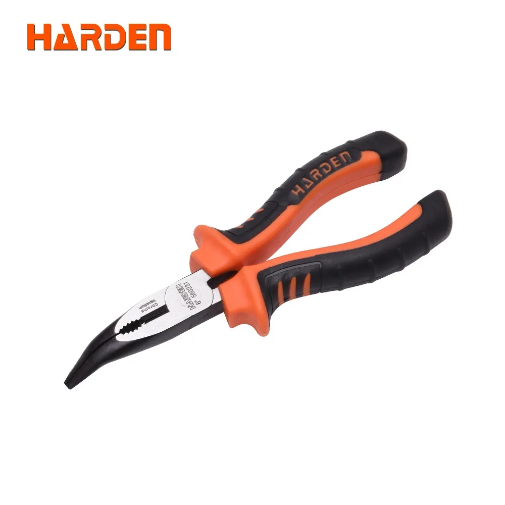 HARDEN 560231 6" Pro Bent Nose Plier Chrome Vanadium Steel 560231