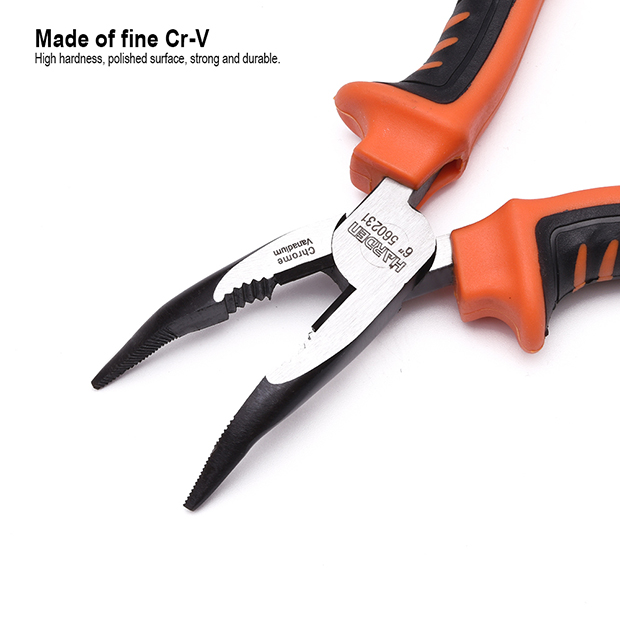 HARDEN 560231 6" Pro Bent Nose Plier Chrome Vanadium Steel 560231_img_2