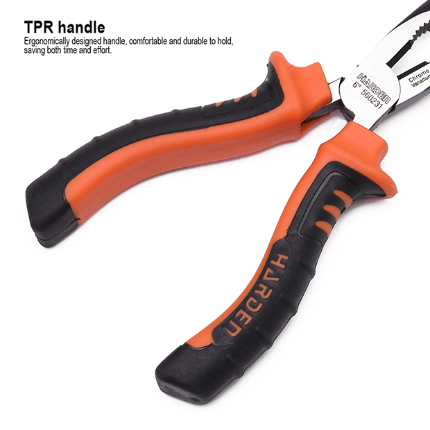 HARDEN 560231 6" Pro Bent Nose Plier Chrome Vanadium Steel 560231_img_5