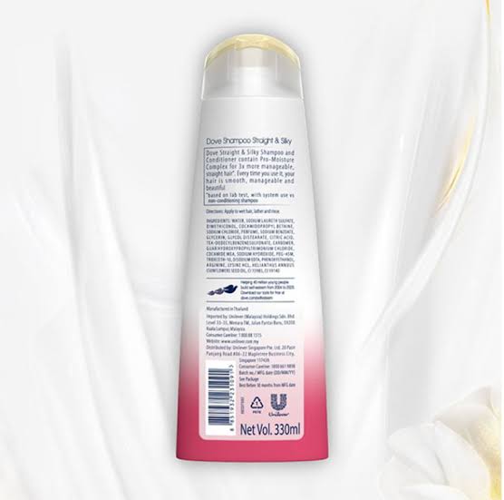 Dove Straight & Silky Shampoo – 330ml_img_1