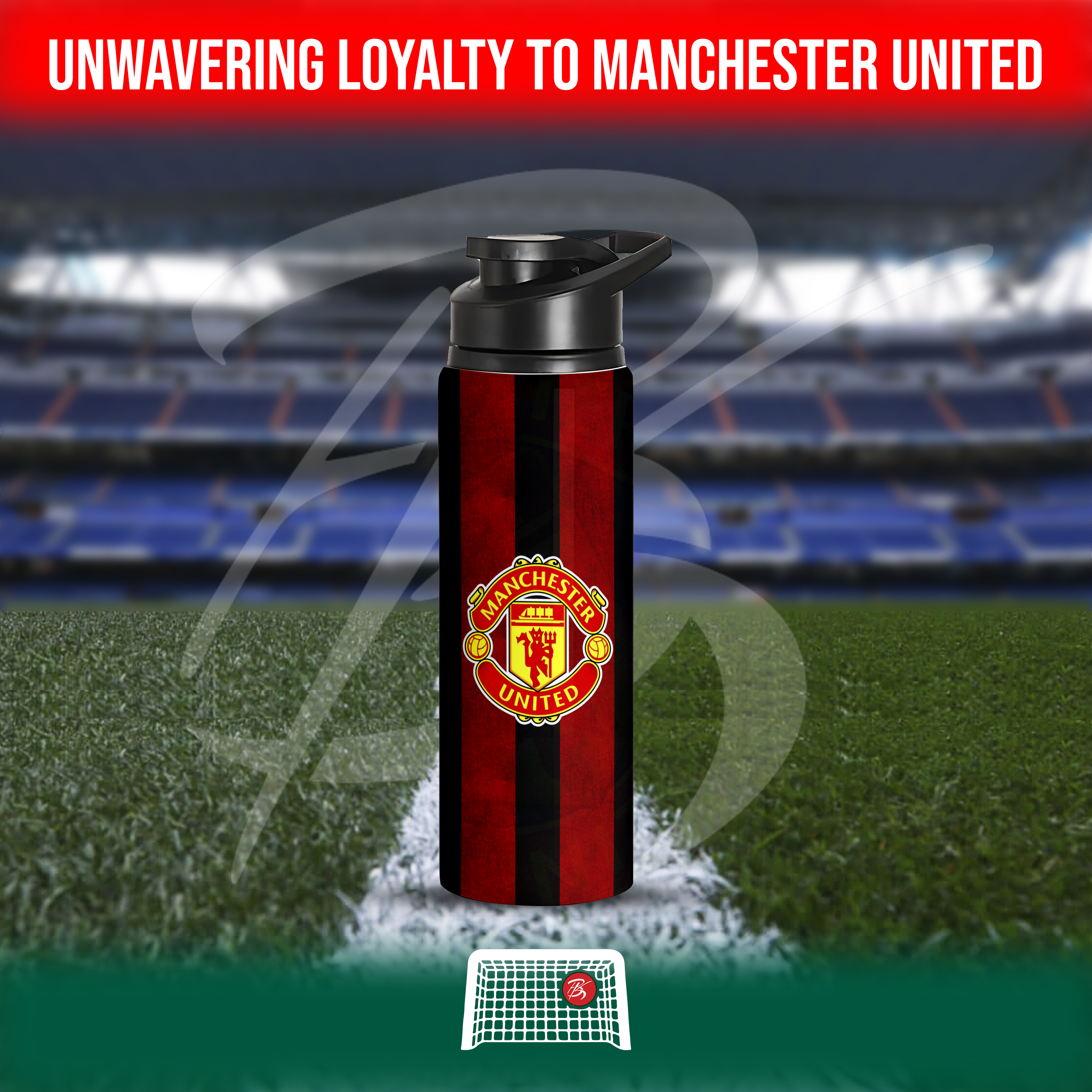 Red Reimagined – Man Utd Logo with Cubic Pride