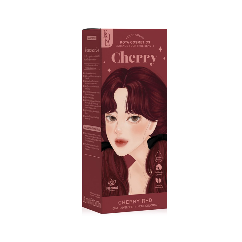Kota Cosmetics Hair Color Cream Cherry - Cherry Red_img_0