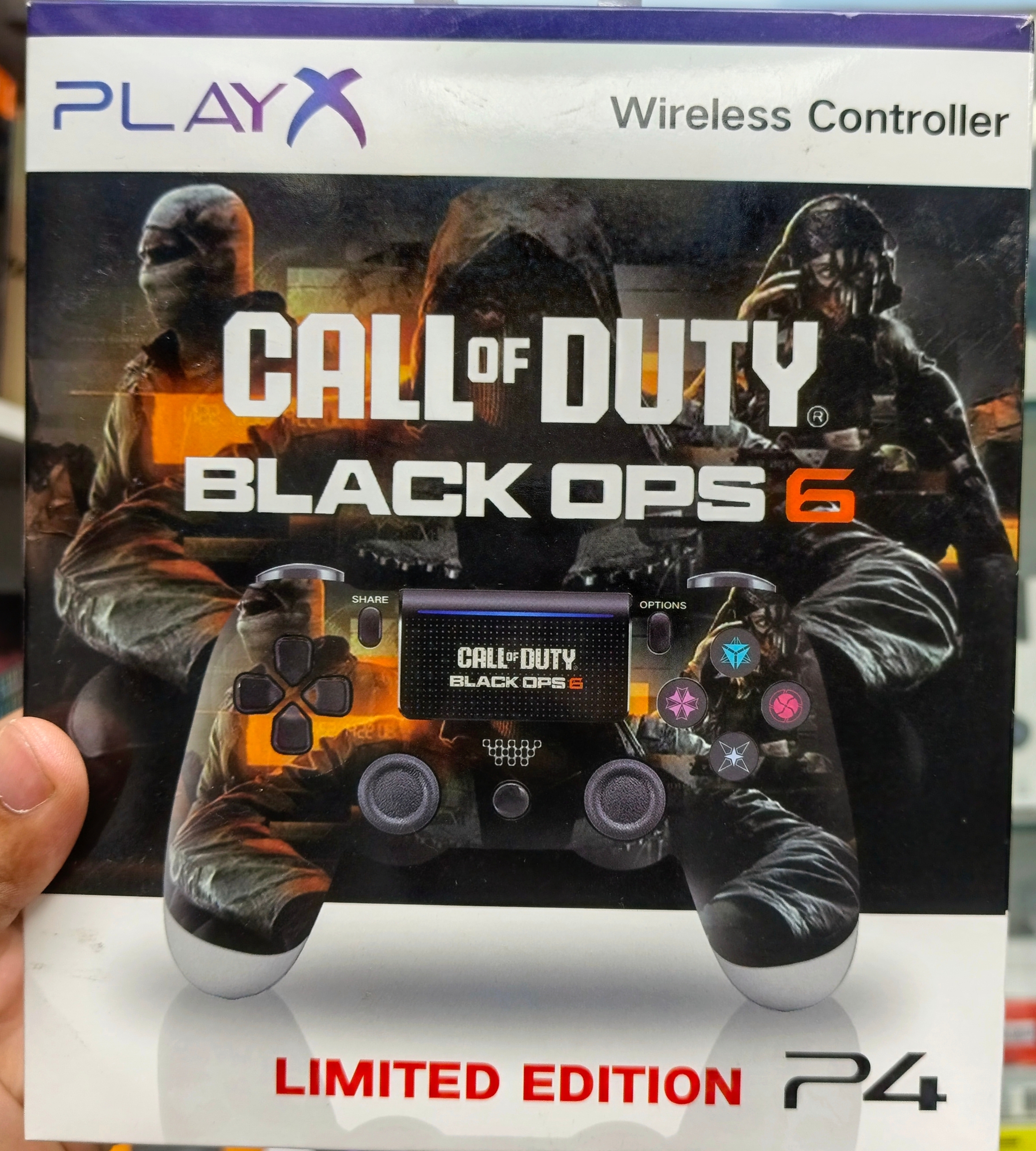 Call of duty: black ops 6  ps4 master copy limited edition wireless  controller