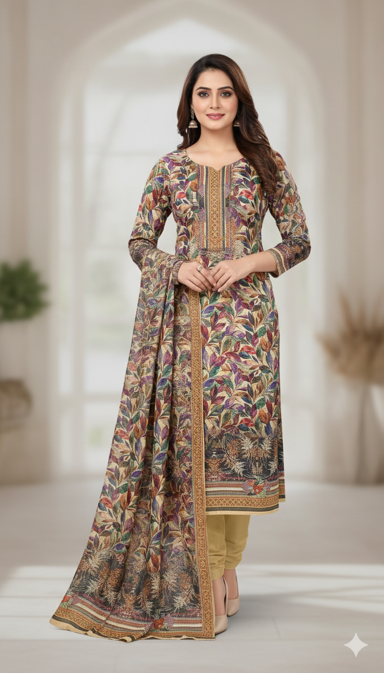জমজম সুইস লোন প্রিমিয়াম থ্রি পিস(Unstitched) WhatsApp/IMO: 01716-593156