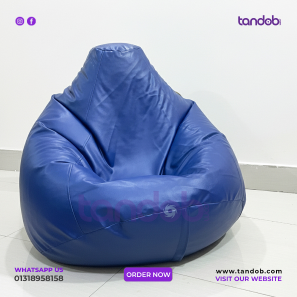 XXL Bean Bag Chair - Deep Blue Color_img_1