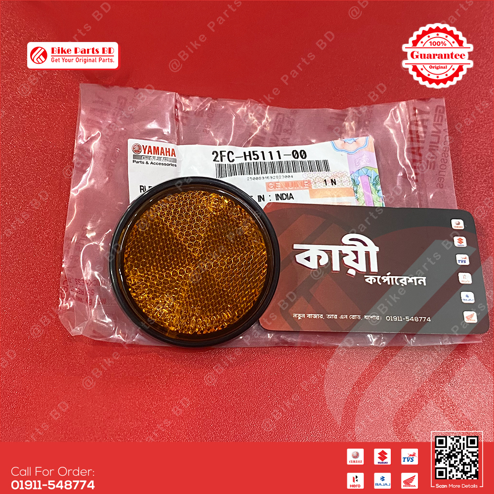Reflector Front 1 (2 Pcs) for Yamaha bike. thumbnail 2