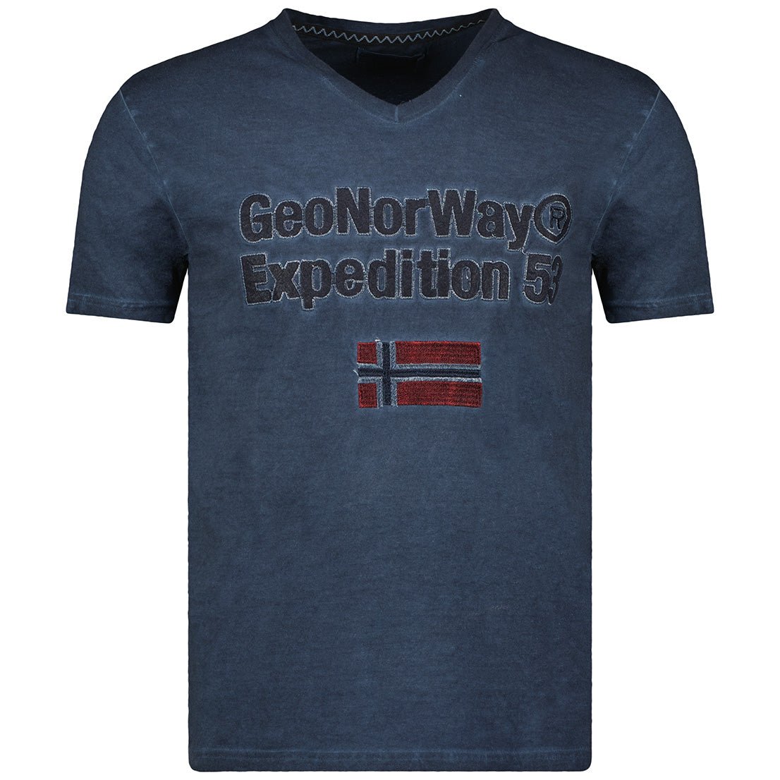 Men's V-Neck Short Sleeve T-Shirt Navy