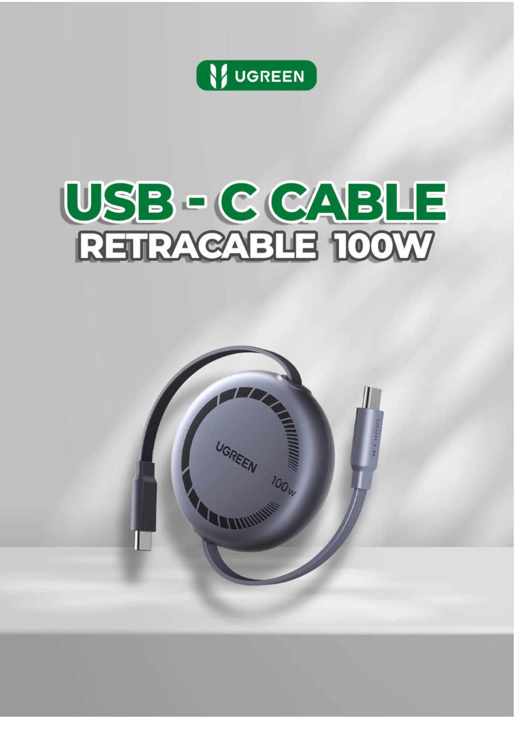 UGREEN Nexode 100W USB-C to USB-C Retractable Cable_img_2