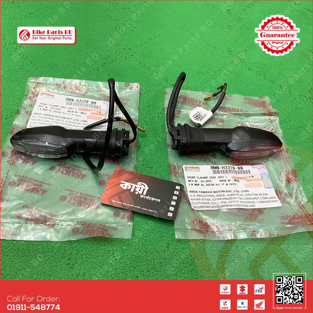 Signal Light (1 Pair) for Yamaha FZS V4, R15 V4 & R15M, MT15 V2 bike. thumbnail 2