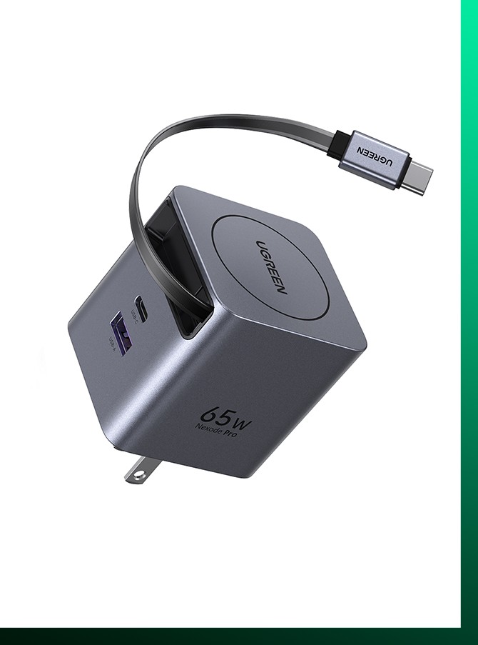 UGREEN Nexode Pro 45W GaN Fast Charger with Retractable Cable_img_0