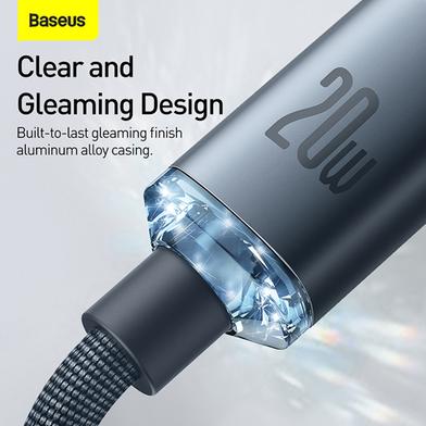 Baseus Crystal Shine Series 20W Fast Charging Type-C to Lightning For Iphone 1.2m Data Cable Black_img_1