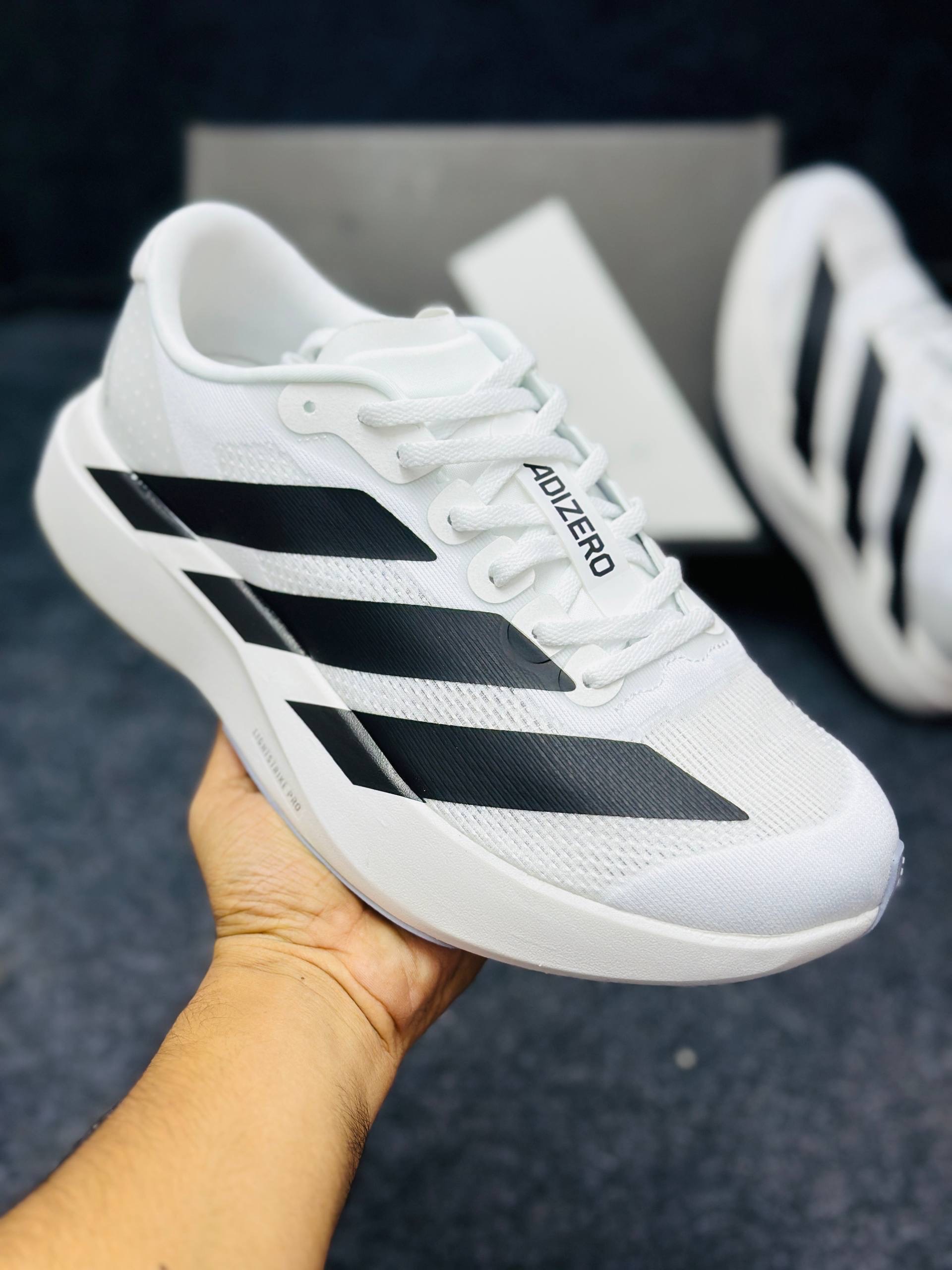 Adidas Adizero EVO SL: "Cloud White/Core Black/Grey" thumbnail 2
