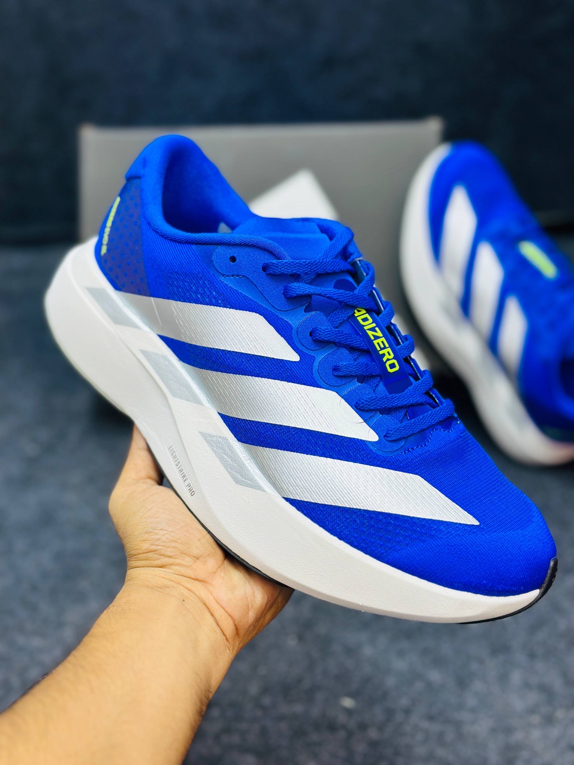 Adidas Adizero EVO SL: "royal blue & silver" thumbnail 2