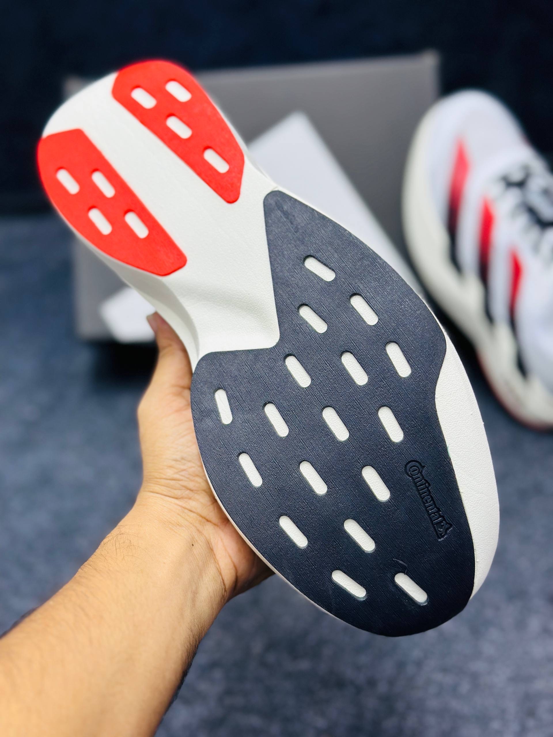 Adidas Adizero Evo SL: "Cloud White / Core Black / Team Power Red" thumbnail 5