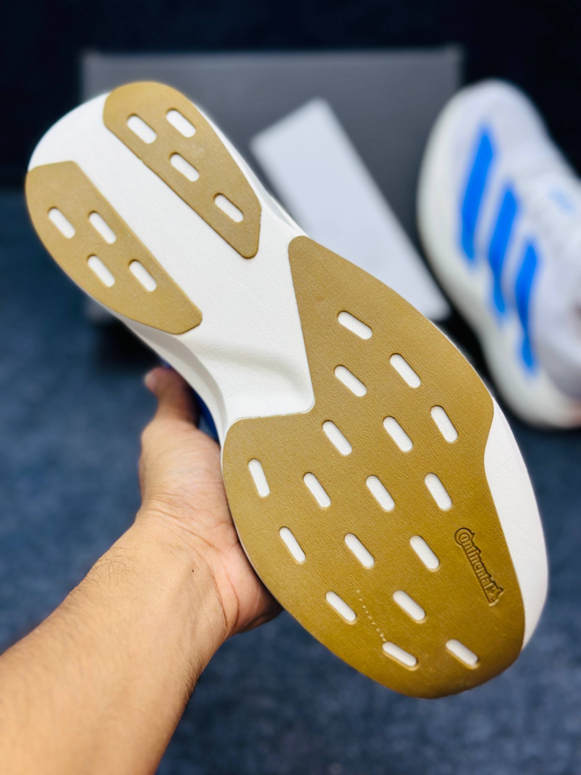 Adidas Adizero Evo SL: "Cloud White / Blue Fusion / Off White" thumbnail 5