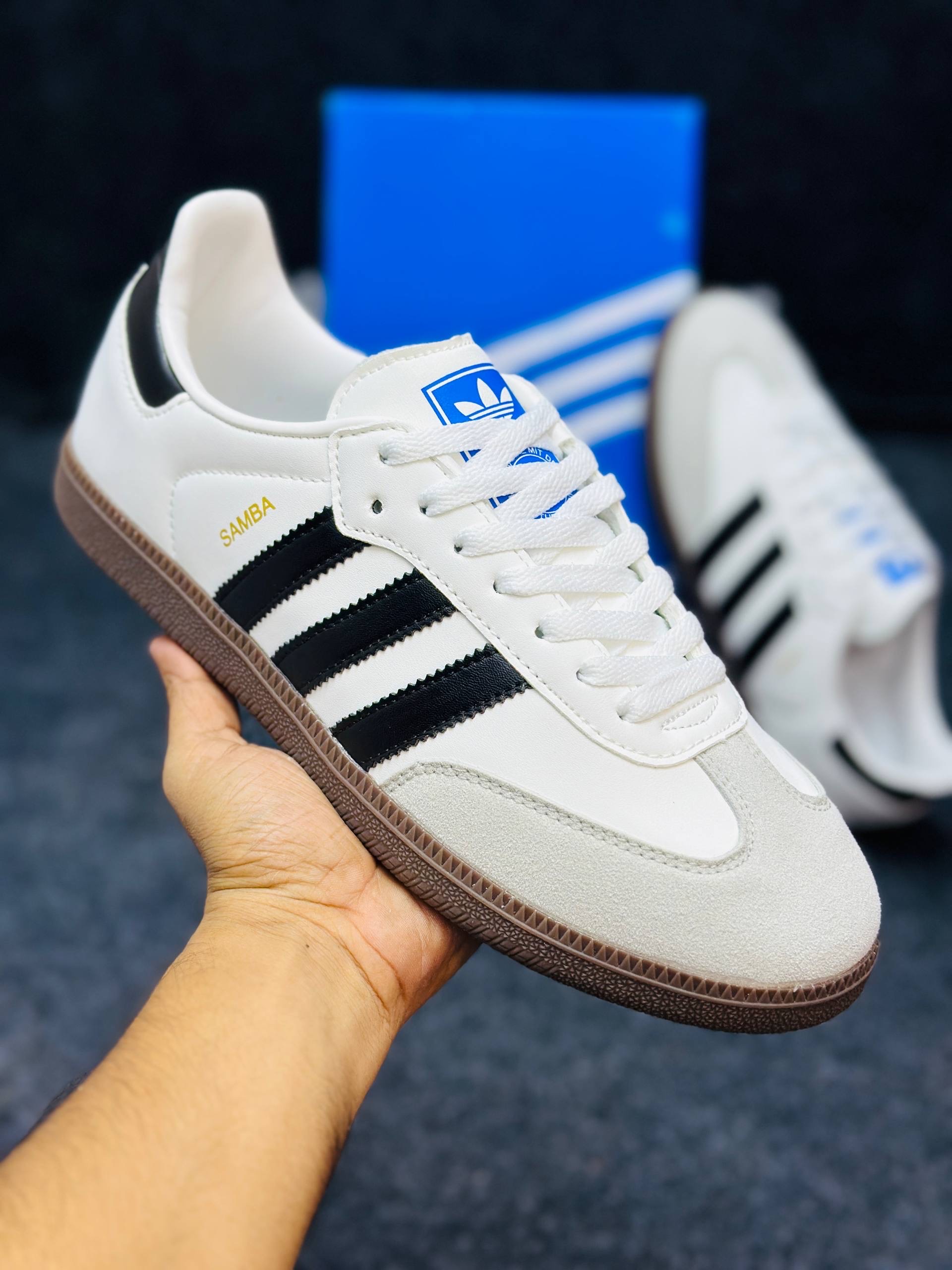 Adidas Samba OG: "Cloud White & Core Black" (1:1) thumbnail 2