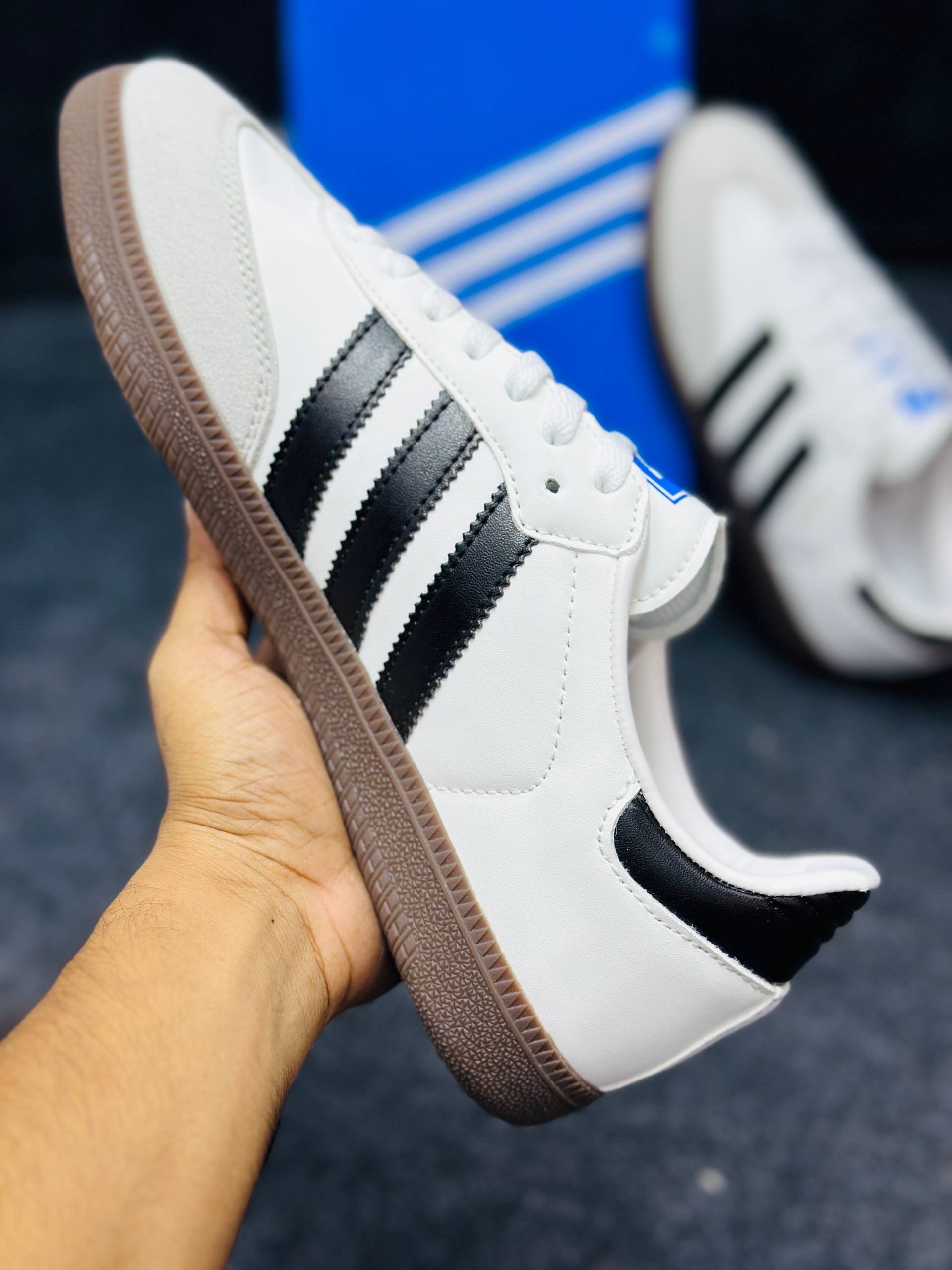 Adidas Samba OG: "Cloud White & Core Black" (1:1) thumbnail 3