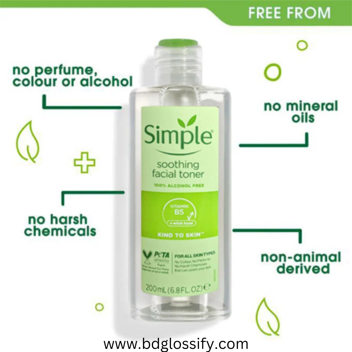 Simple Soothing Facial Toner 200ml thumbnail 2