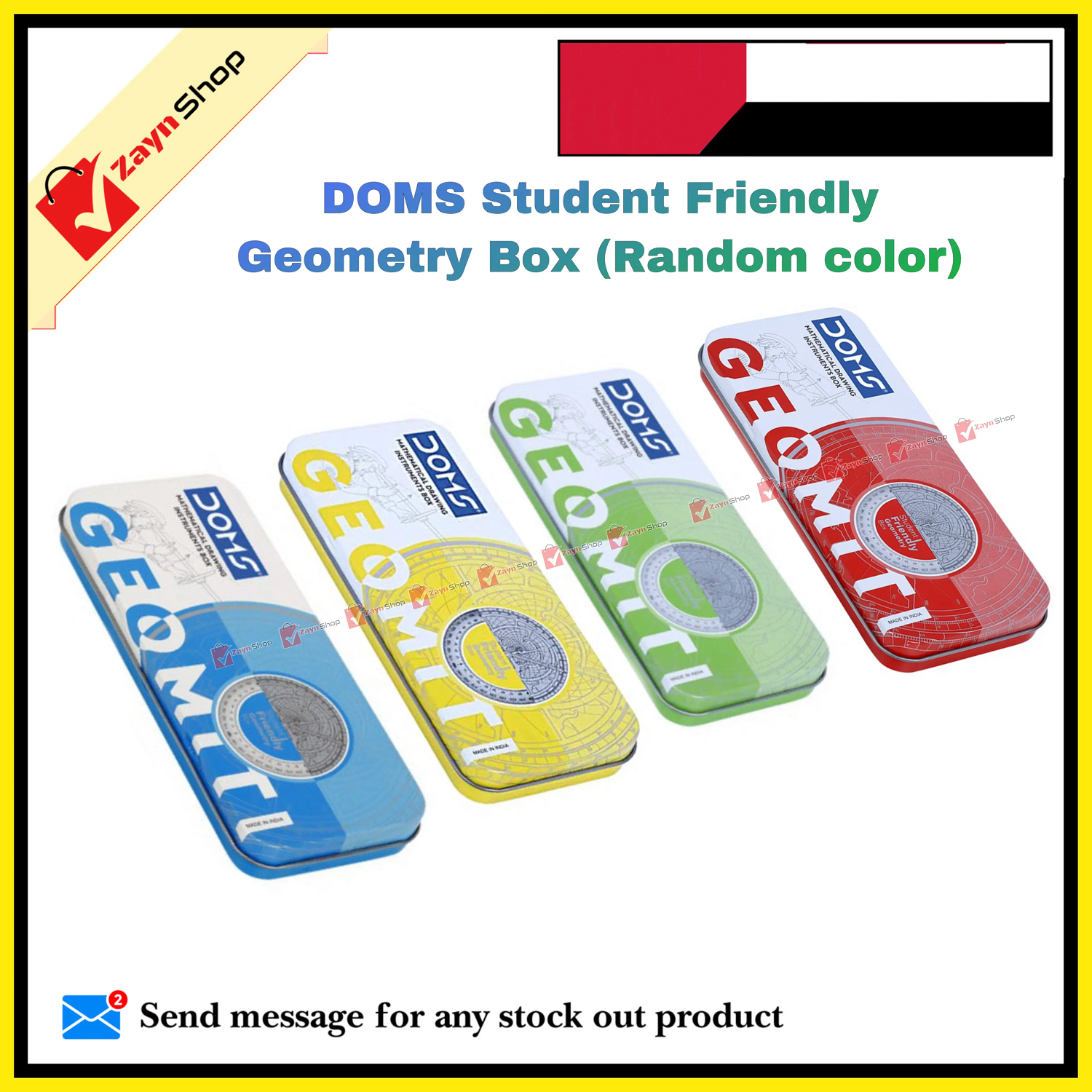 DOMS Geometry Box Student Friendly Geometry Box  (Multicolor)_img_0